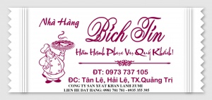 đặt khăn lạnh nhà hàng